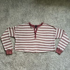 Out From Under Stripped Long Sleeve Top